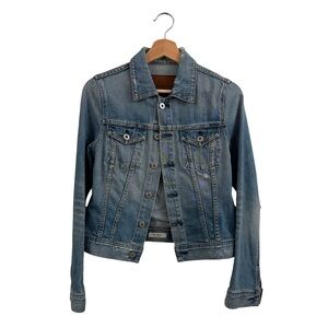 AG Adriano Goldschmied Light Blue Jean Jacket